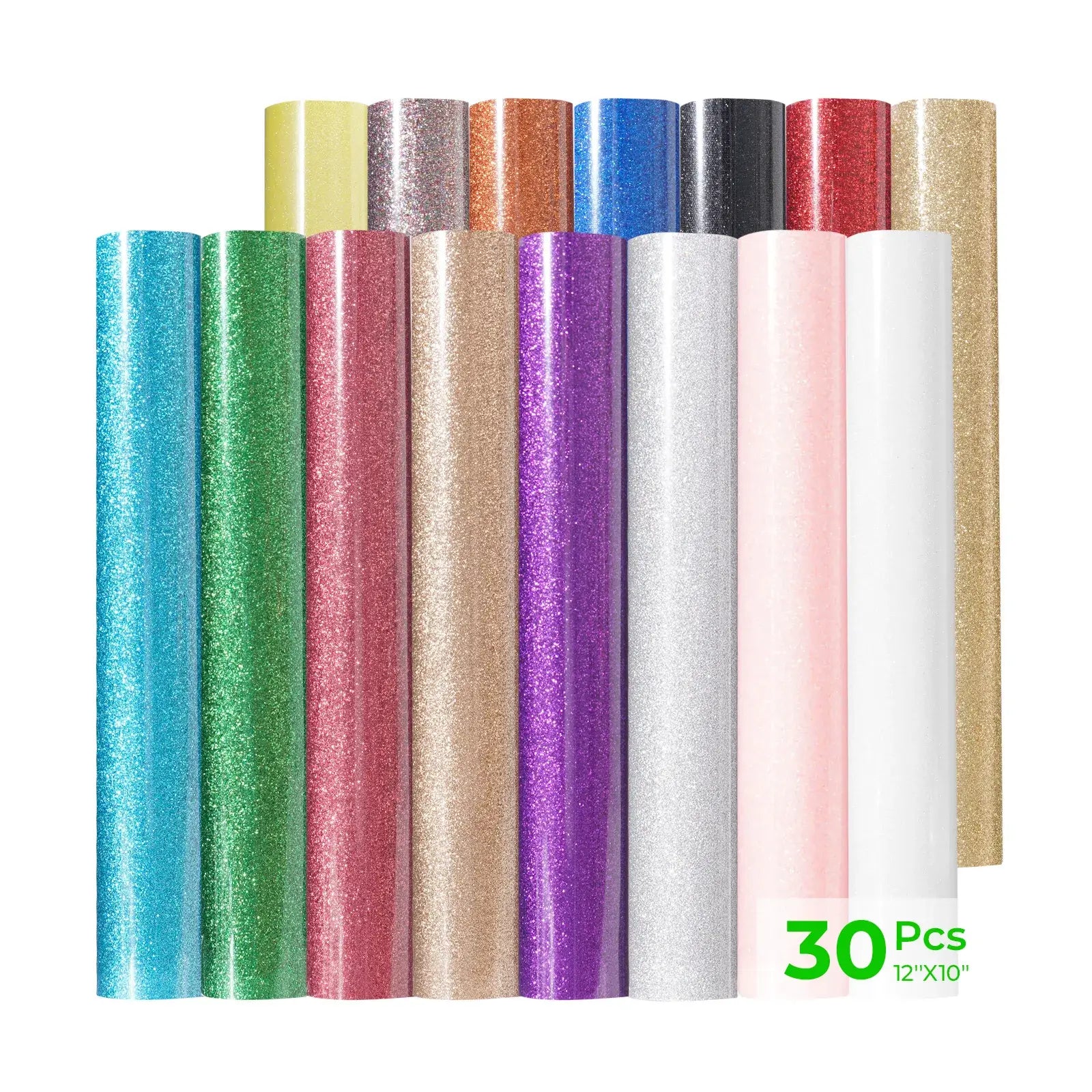 Glitter PET Heat Transfer Vinyl (30pcs)