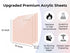 1/8" Pastel Blush Pink Acrylic Sheet Plexiglass (3pcs)