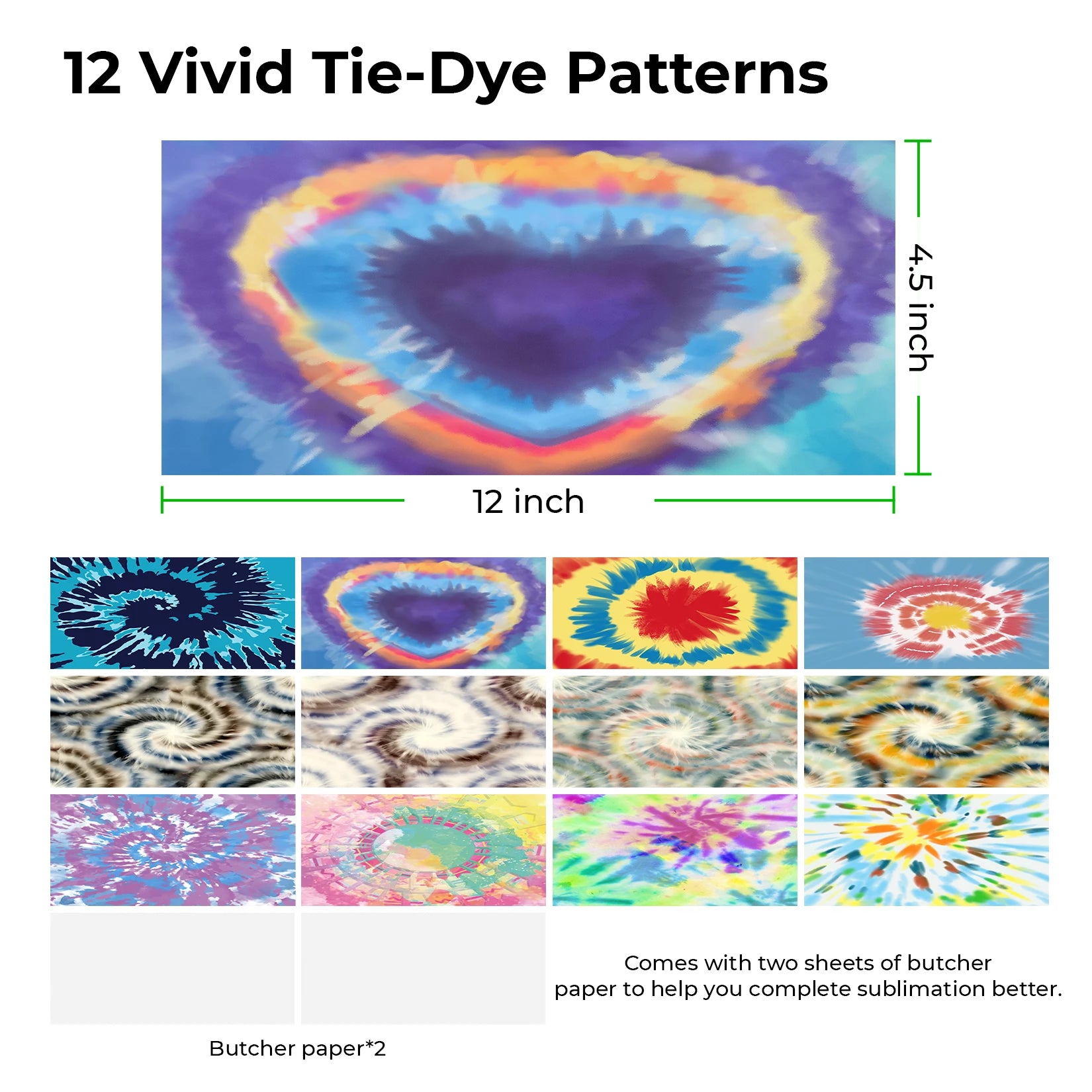 Tie-Dye Infusible Ink Transfer Sheets (14pcs) 4.5