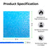 1/8" Iridescent Transparent Blue Film Water Ripple Acrylic Plexiglass (3pcs)