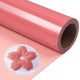 Peach Pink Puff Vinyl Heat Transfer 3D