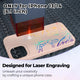 Pink Silicone Magnetic iPhone Case with Laserable Rainbow Filling