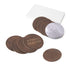 Brown to Gold Round Laserable PU Iron-on Patch (10pcs)