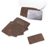 Brown to Gold Rectangular Laserable PU Iron-on Patch (10pcs)