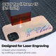 Pink Silicone Magnetic iPhone Case with Laserable Rainbow Filling