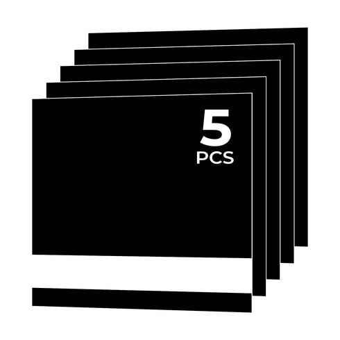 1/20" Laser Engraving Two-Tone Plastic Sheet Black to White (5pcs)