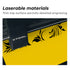 1/20" Laser Engraving Two-Tone Plastic Sheet Yellow to Black (5pcs)