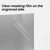 1/20" Laser Engraving Two-Tone Plastic Sheet Silver to Black (5pcs)