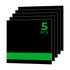 1/20" Laser Engraving Two-Tone Plastic Sheet Black to Green (5pcs)