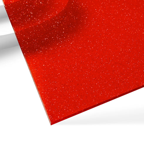 1/8" Glitter Translucent Glossy Acrylic Sheet Plexiglass (3pcs)