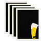 Black Laser Engraving Marking Paper (4pcs)