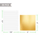 Gold and Silver Foil Transfer Paper (20pcs)