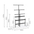 Black 6-Tier Jewelry Stand Organizer