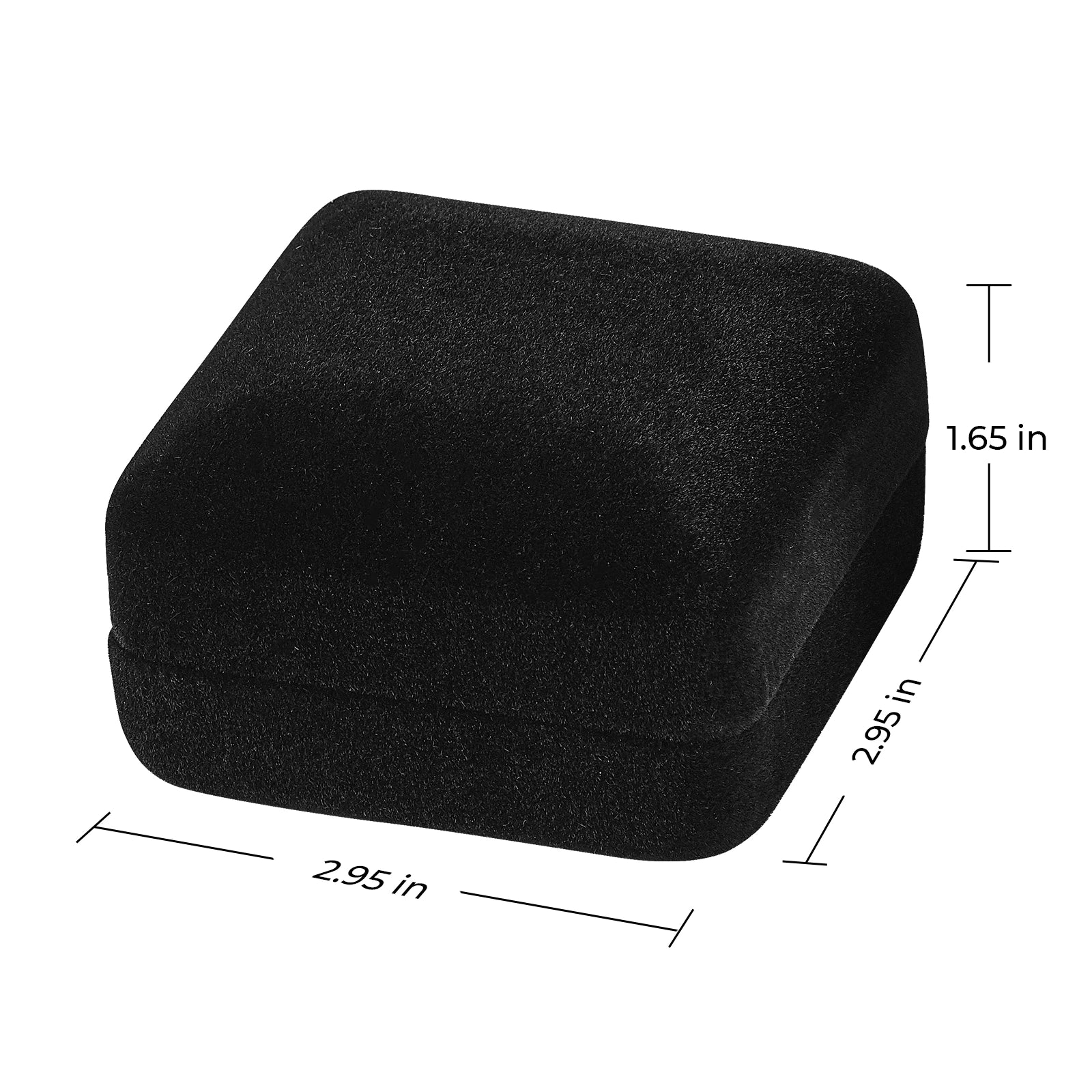 Black Velvet Pendant Box with LED Light