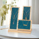 Dark Green Wooden Multi Necklace Display Stand Set