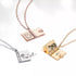 Stainless Steel Book Locket Necklace (3pcs)