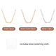 Stainless Steel Paperclip Necklace (6pcs)