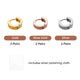 Stainless Steel Hoop Earrings (6 Pairs)