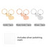 Stainless Steel Heart and Key Keychain Set (6pcs)