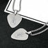 Stainless Steel Guitar Pick Pendants (10pcs)