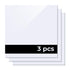 1/8" Two-Tone Acrylic Sheet White to Black for Diode Laser Cutting (3pcs)