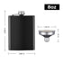 Stainless Steel Black Hip Flask (8oz)