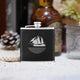 Laserable PU Stainless Steel Hip Flask (6oz)