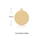 Stainless Steel Round Pendant (30pcs)