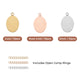 Stainless Steel Oval Pendant (30pcs)