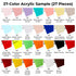 1/8" Colored Acrylic Sample Set (27pcs)