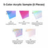 1/8" Iridescent Acrylic Sample Set (5pcs)