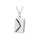 Silver Stainless Steel Envelope Necklace (3pcs)