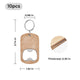 Wooden Bottle Opener Keychain (10pcs)