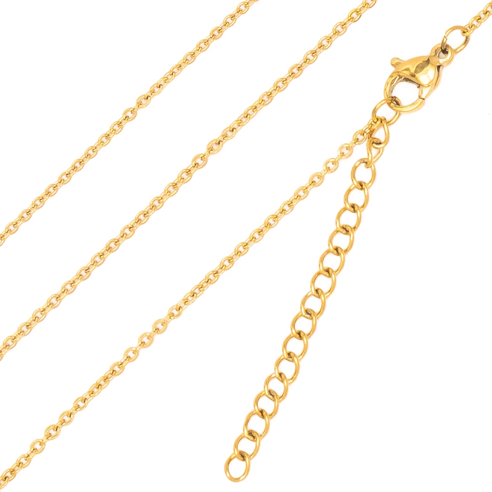 Gold Stainless Steel Chains (10pcs)