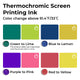 Thermochromic Screen Printing Ink Set (4 Colors)