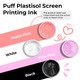 Puff Plastisol Ink for Screen Printing Fabric (4 Colors)