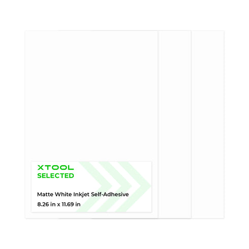 Matte White Inkjet Self-Adhesive Paper (25pcs)