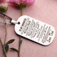 Silver Stainless Steel Military Pendant Necklace (6pcs)