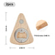 Wooden Cheese Shaped Magnetic Bottle Opener (2pcs)