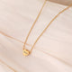 Gold Stainless Steel Heart Necklace (6pcs)