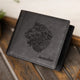 Black Leather RFID Blocking Bifold Wallet