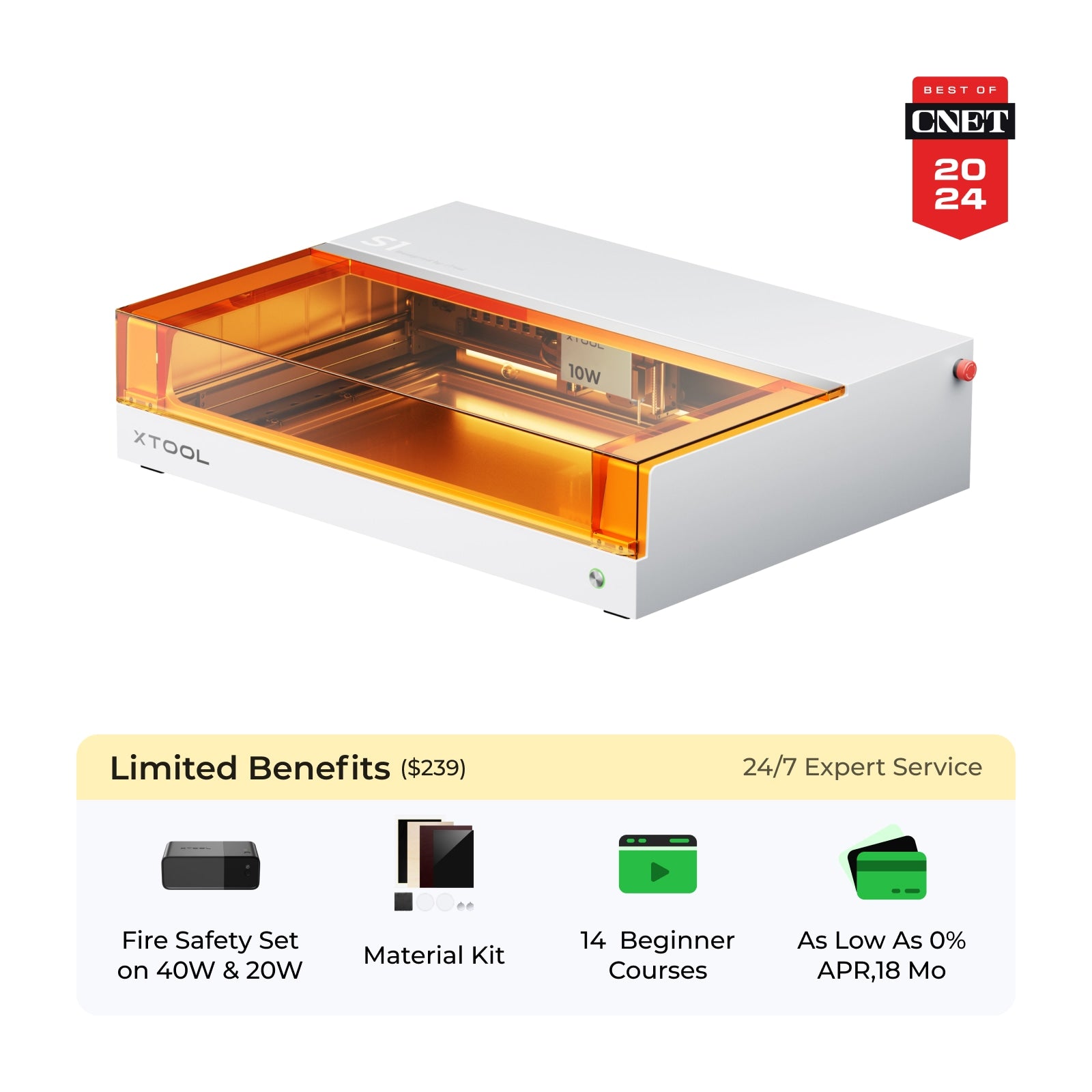 xTool S1 Enclosed Diode Laser Cutter