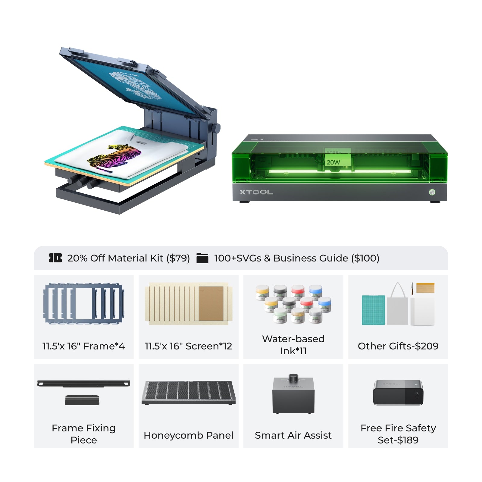 xTool Screen Printer: 1st Screen Printing Solution with Laser