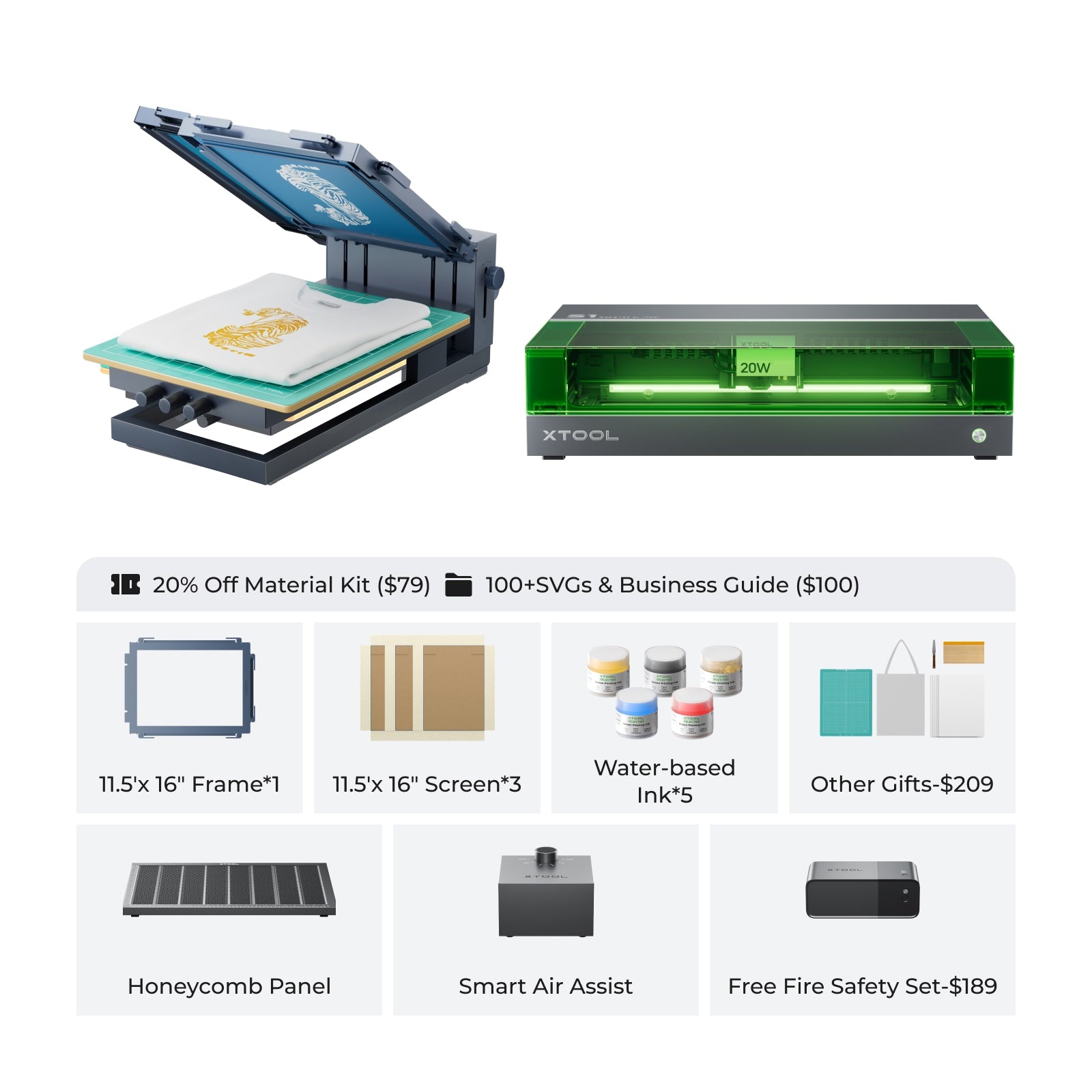 xTool Screen Printer: 1st Screen Printing Solution with Laser