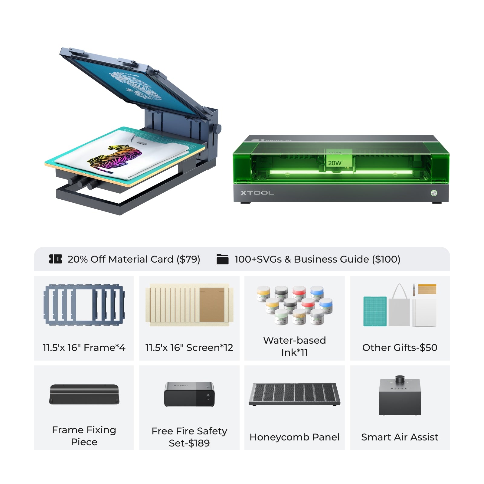 xTool Screen Printer: 1st Screen Printing Solution with Laser