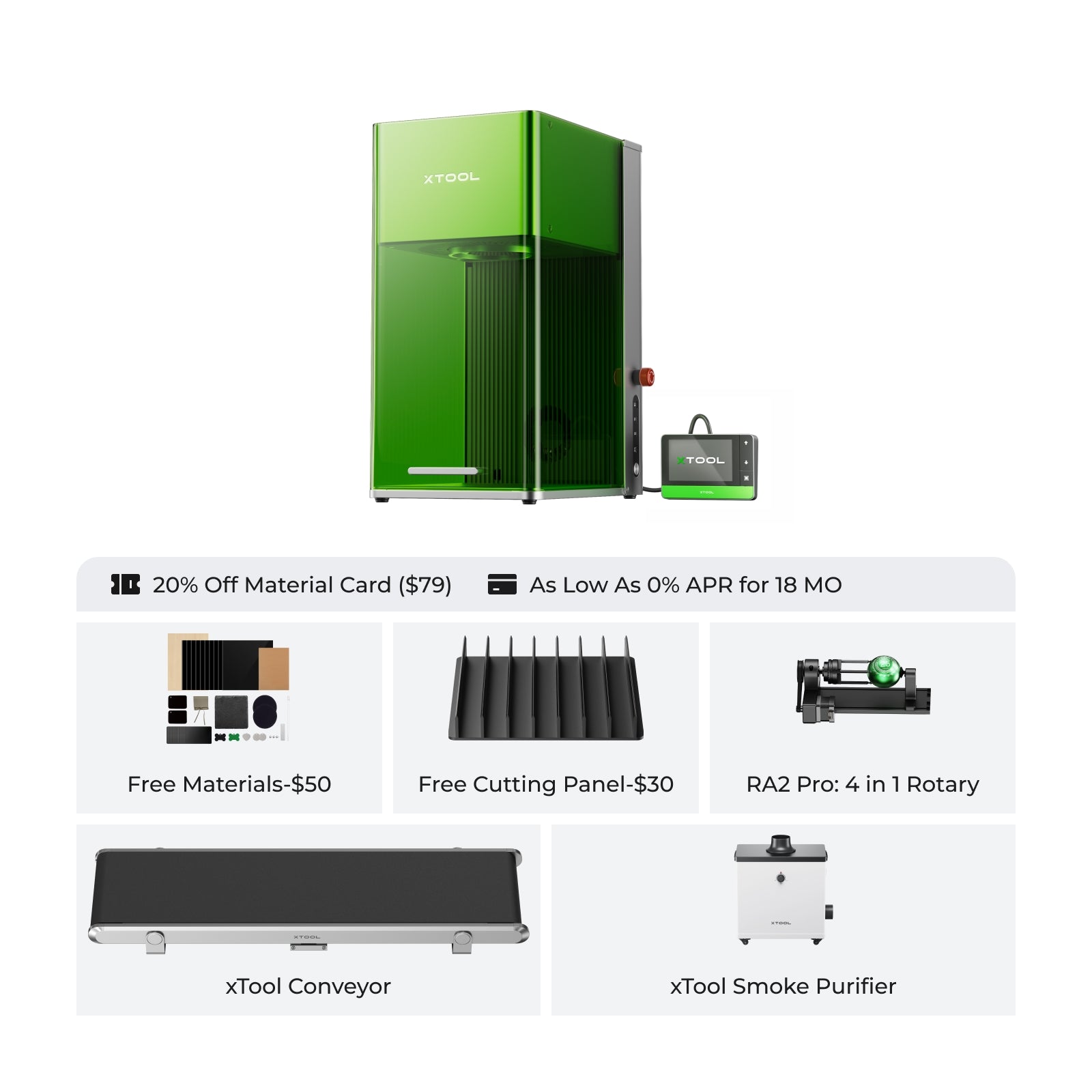 xTool F1 Ultra 20W Fiber & Diode Dual Laser Engraver