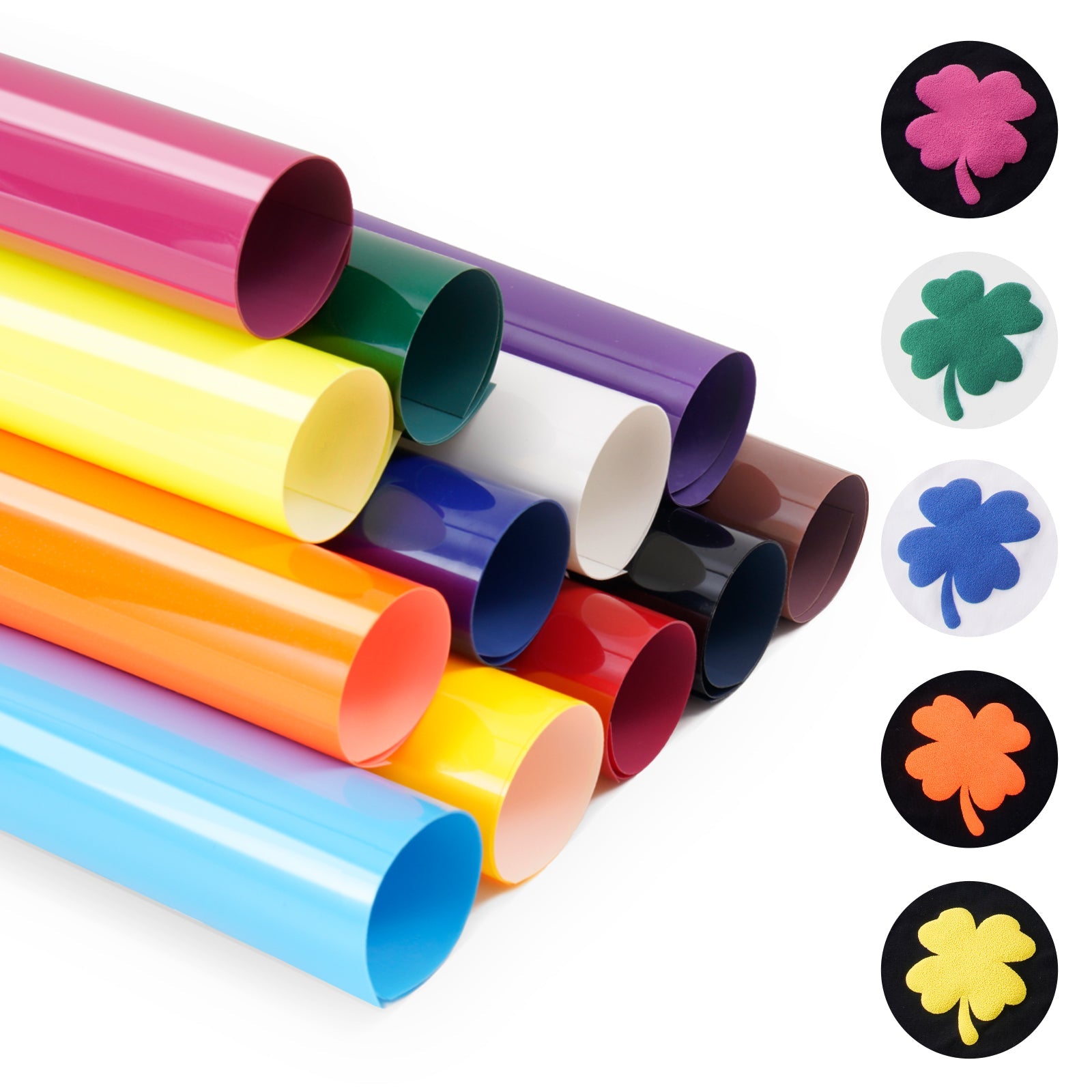 Mix Colors Puff Vinyl Heat Transfer 3D (14 pcs)