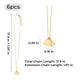 Gold Stainless Steel Bottle Necklace (6pcs)