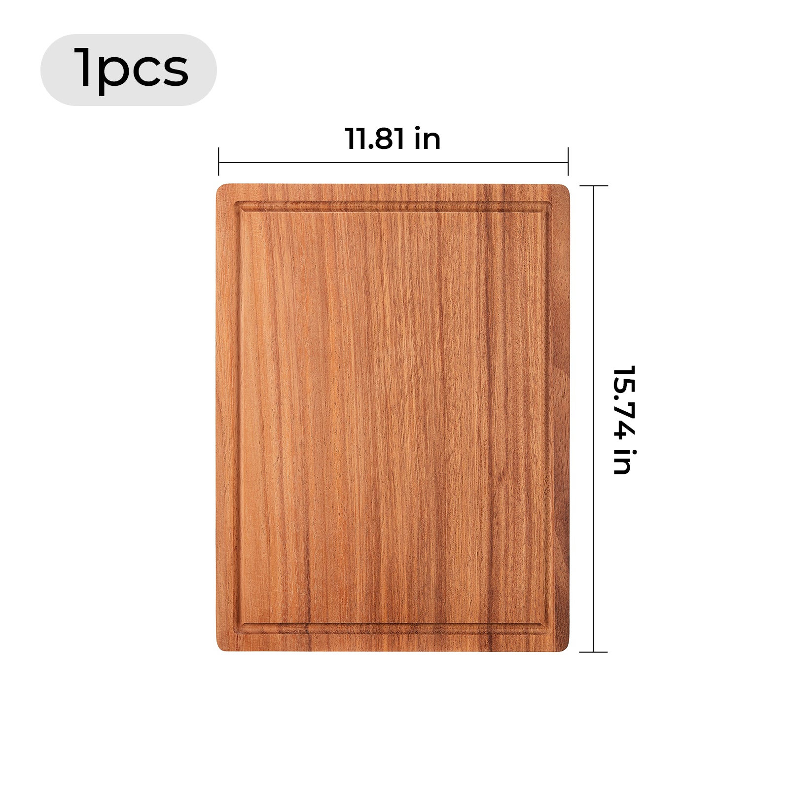 Walnut Cutting Board with Juice Groove (1pcs)