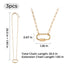 Stainless Steel Carabiner Necklace (3pcs)